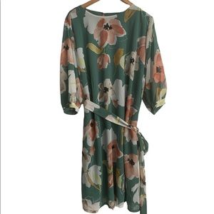 Floral Midi Dress- AVA & VIV size 1X
